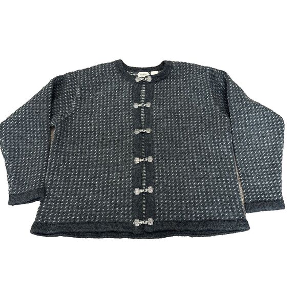 L.L. Bean Sweaters - LL Bean 100% Wool Birdseye Clasp Wool Blend Cardigan Sweater L - WU07